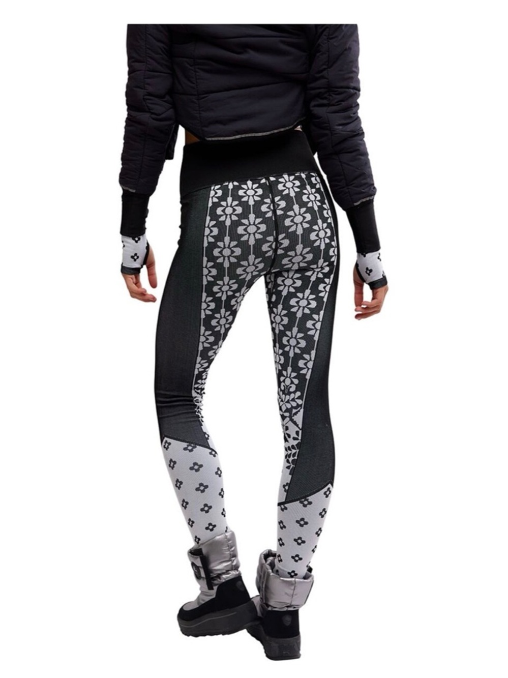 NWT Free People Movement Myoko Jacquard Legging